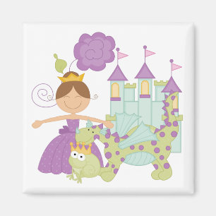 Brunette Princess Magneet