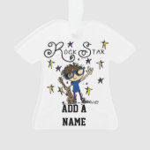 Brunette Rock Star Ornament (voorkant)