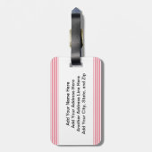 Brunette Rocking Big Sister Bagagelabel (Achterkant verticaal)