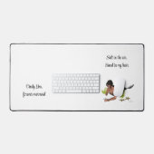 Brunette Sirène Avec Mat De Bureau De Poisson D'És (Clavier et souris)