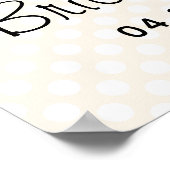 Brunette Yoga Fête des mariées Affiche de bienvenu (Coin)