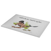 Brunette Zeemeermin Met Zeester Snijplank (Hoek)