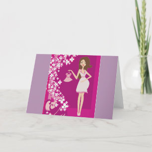 brunette zwangere vrouw aankondiging