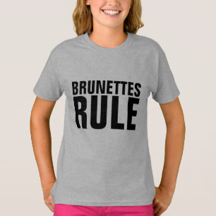 BRUNETTES REGEL tiener meisjes kinder T-shirts