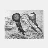 Brunner Pouter Pigeons Deurmat (Voorkant)