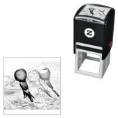 Brunner Pouter Pigeons Zelfinktende Stempel (In situ)