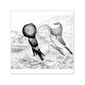 Brunner Pouter Pigeons Zelfinktende Stempel (Design)