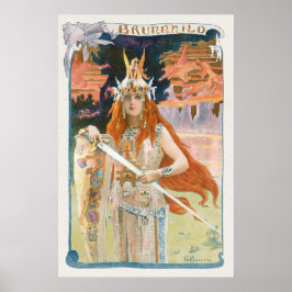 Brunnhild L'Estampe Moderne door Gaston Bussière Poster
