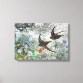 Bruno Andreas Liljefors  Common Swifts Canvas Afdruk (Voorkant)
