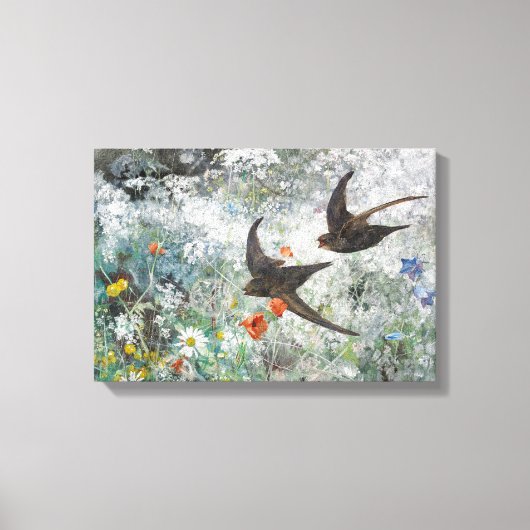 Bruno Andreas Liljefors  Common Swifts Canvas Afdruk (Voorkant)