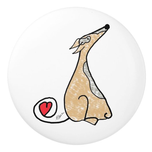 Bruno Ceramic Knob. Keramische Knop (Voorkant)