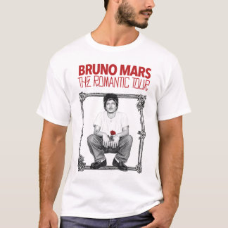 Bruno Mars 2026 The Romantic Tour Rose T-shirt