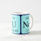 Bruno tasse de nom de table périodique (Devant droit)