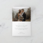 BRUNSWICK CREST Trouwfoto Bedankkaart (Binnen)