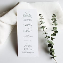 BRUNSWICK CREST Wedding Programma