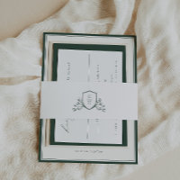 BRUNSWICK Groen Botanisch Monogram Wapenschild