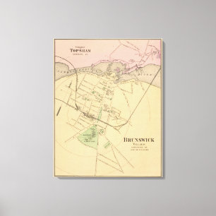 Brunswick, Topsham Canvas Afdruk