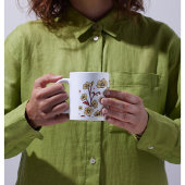 Brunt de sable Brown Mug floral