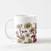 Brunt de sable Brown Mug floral (Gauche)