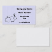 Brush Art Rabbit Visitekaartje (Voorkant / Achterkant)