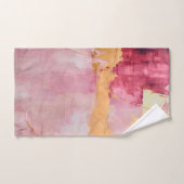 Brush artistique touche or et rose (Serviette à main)