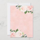 Brush Brunch Champagne Invitation à la douche nupt (Dos)