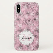 Brush cherry lelie-pilly bloemenroze iphone case (Achterkant)