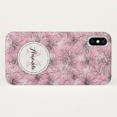 Brush cherry lilly pilly coque iphone rose floral (Dos (Horizontal))