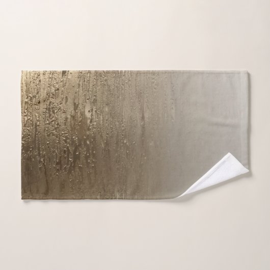 Brush doré Or Élégance moderne (Serviette à main)