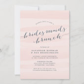 Brush & Grey Bridesmaitres Brunch Invitation (Devant)