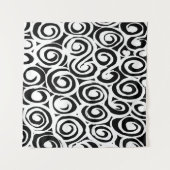 Brush grunge pattern. White and black vintage. abs Wandkleed (Voorkant (horizontaal))