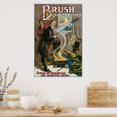 Brush ~ King of Wizards  Magic Act Poster (Keuken)