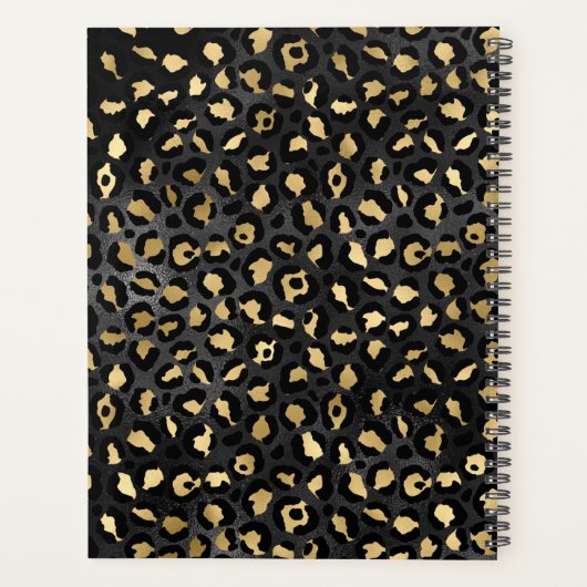 Brush Léopard noir et or (Dos)