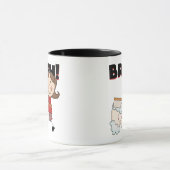 BRUSH - meisje met tatoeages en cadeautjes Mok (Midden)