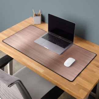 Brush Metallic Roos Gold Desk Mat