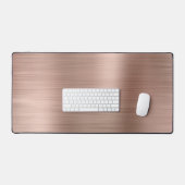 Brush Metallic Roos Gold Desk Mat (Keyboard & Muis)