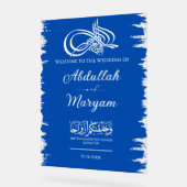 Brush moderne musulman Mariage islamique Bienvenue (Angle)