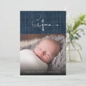 Brush Rejoice Noël Faire-part de naissance (Debout devant)