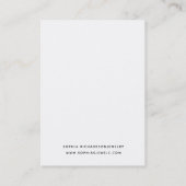 Brush Rose Chic | Carte d'affichage à oreille (Dos)