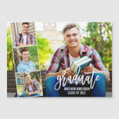 Brush Script 4 Faire-part de graduation photo (Devant)