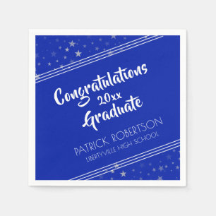 Brush Script Editable Royal Blue AFSTUDEREN Servet