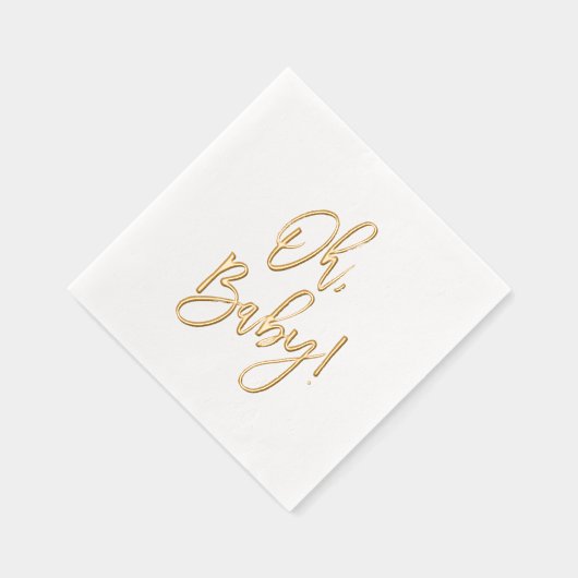 Brush Script Oh Baby shower (Droite)