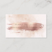 Brush Stroke Glitter Cupcake Waterverf Visitekaartje (Achterkant)