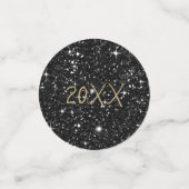 Brush Strokes & Confetti Black Gold ID511 (Petit recto)