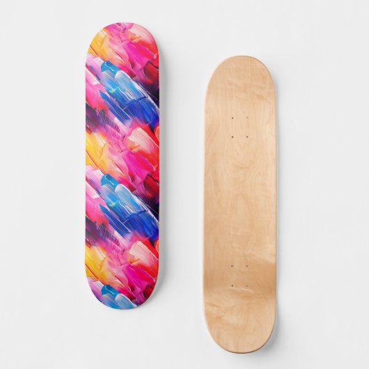 brush strokes pattern 2 skateboard (Voorkant)