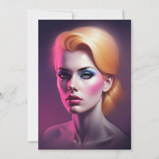 brush women art kaart (Voorkant)