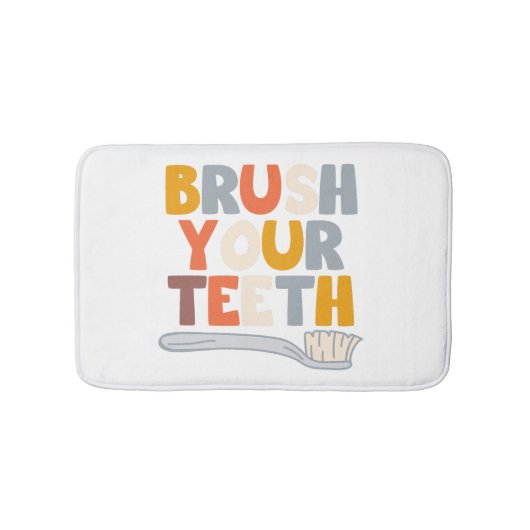 Brush your teeth badmat (Voorkant)