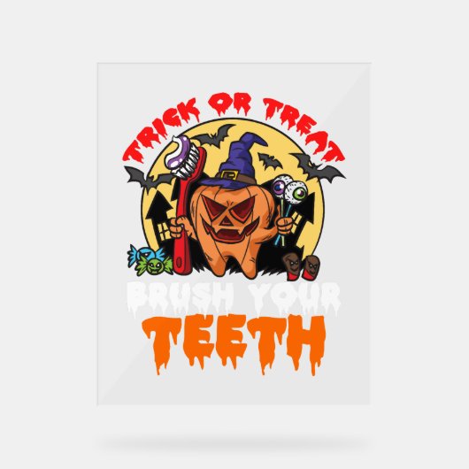 Brush Your Teeth Funny Dental Hygiène Pun (Recto)
