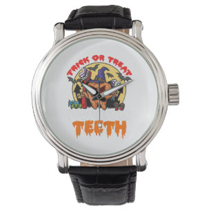 Brush Your Teeth Funny Dental Hygienist Pun Horloge