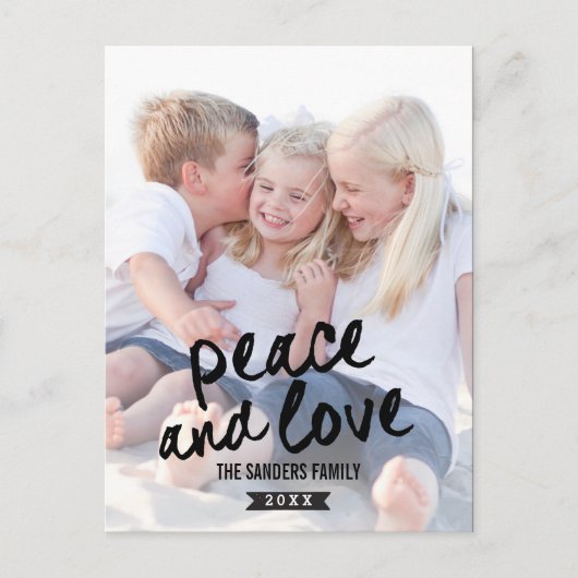 Brushed Charm Holiday Photo Card Briefkaart (Voorkant)